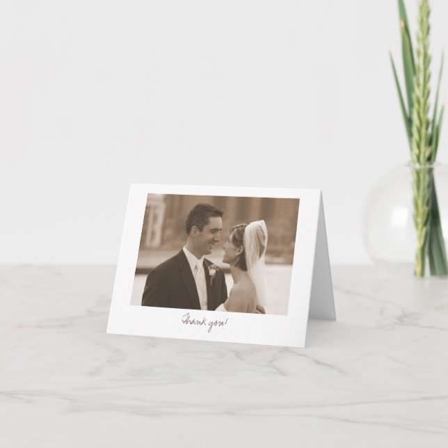 Att gifta sig (tacka dig!), tack kort (Framsida)