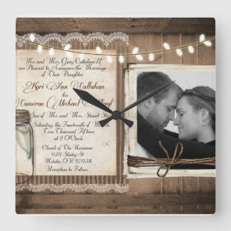 Att gifta sig tar tid på fyrkantig klocka