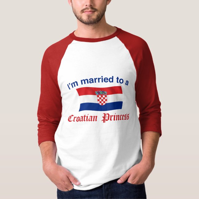 Att gifta sig till en kroatisk Princess T-shirt (Framsida)