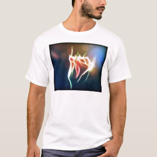 Att glöda steg t shirt