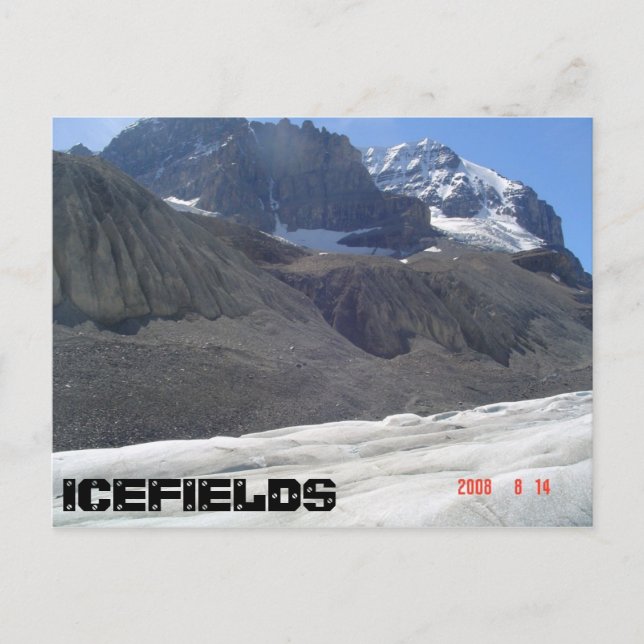 Att glömma Glacier Vykort (Framsida)