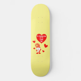 ATT GNOME ÄR TILL KÄRLEK MIG Lustigt valentines da Mini Skateboard Bräda 18,5 Cm