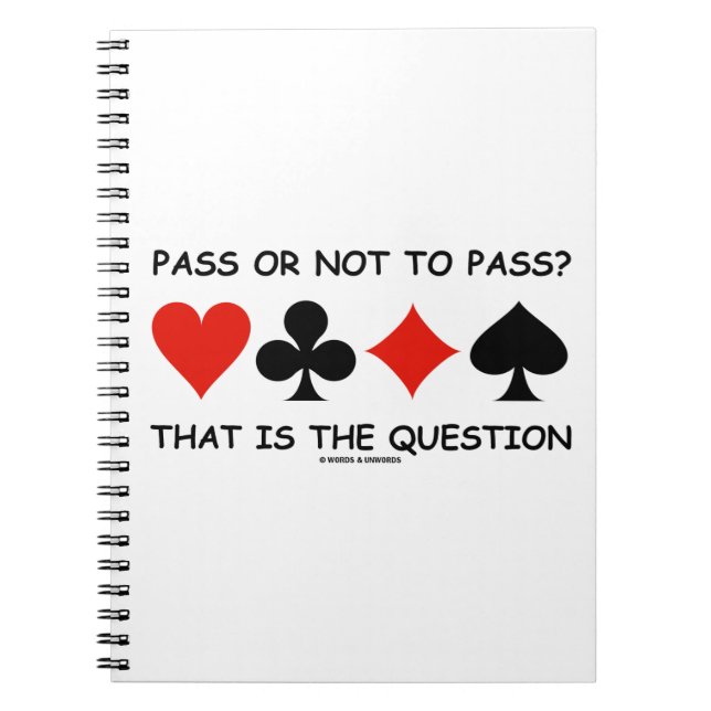 Att godkänna eller inte godkänna detta är frågan ( anteckningsbok (Framsidan)