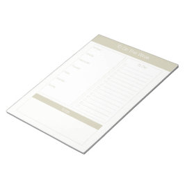 Att göra den här veckan - Veckoplanering - Taupe Anteckningsblock