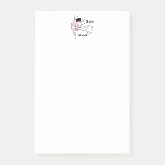 "Att göra eller inte göra.." Post-it Block (Framsida)