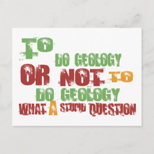 Att göra geologi vykort