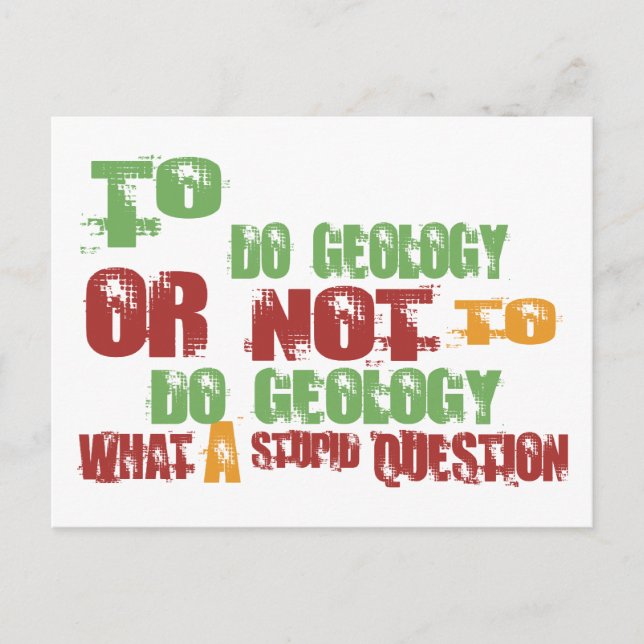 Att göra geologi vykort (Framsida)