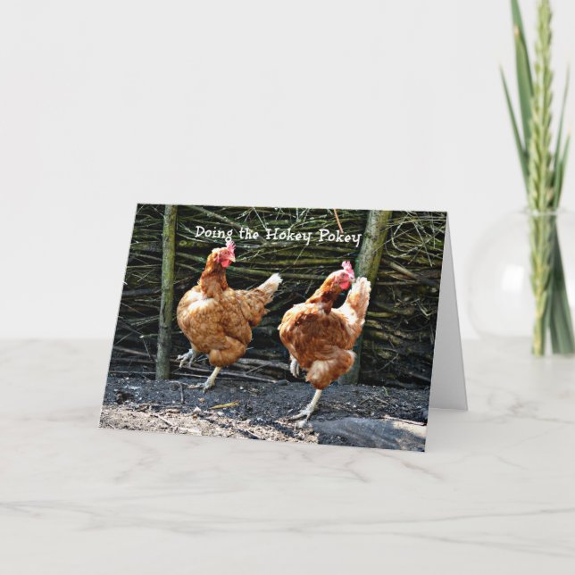 Att göra Hokey Pokey, Hokey Pokey Chickens. Kort (Framsida)