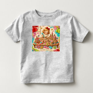 ~ Att göra hus av pepparkakor ~ Söt liten flicka T Shirt