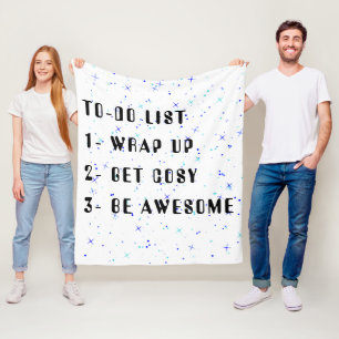 "Att göra-lista" - Coola Motivational Fleece Blan