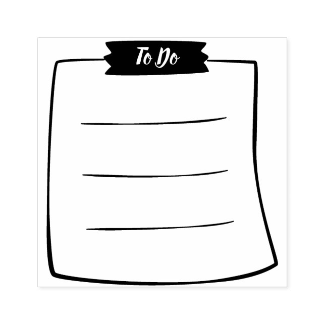 Att göra-lista journal / klippbok stämpel (Tryck)