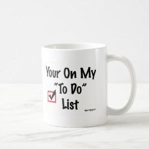 Att göra lista kaffemugg