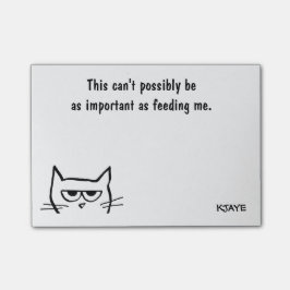 Att göra lista - Mata Arg Cat First - Funny Postit Post-it Block