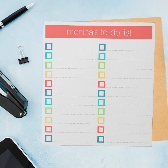 Att göra-lista - modern färgdesign anteckningsblock (Skapare uppladdad)
