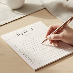 Att Göra Lista Skript Rosa Anteckningsblock