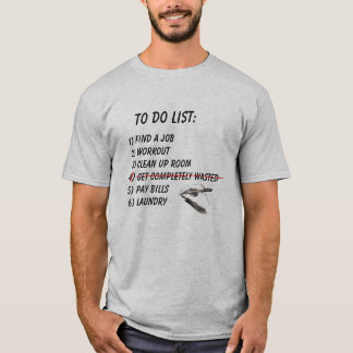 Att göra lista T-tröja T-shirt