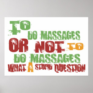 Att göra massage poster