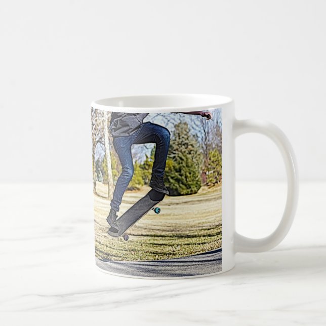 Att göra Ollie Painterly Coffee Mugg (Höger)