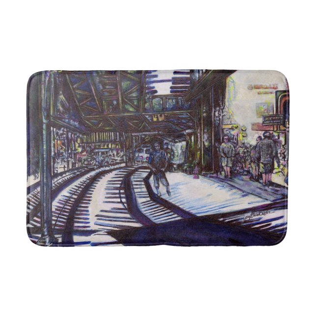 Att göra Piano-pianot mörkt Badrumsmatta (Framsidan)