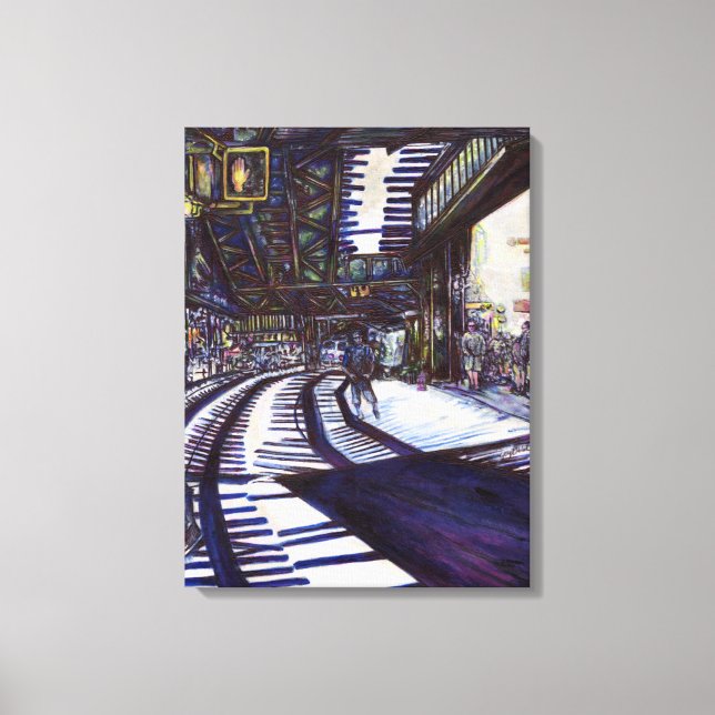 Att göra Piano-pianot mörkt Canvastryck (Framsida)