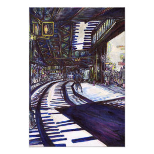 Att göra Piano-pianot mörkt Fototryck