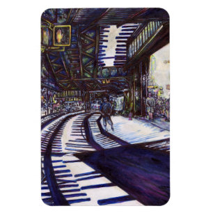 Att göra Piano-pianot mörkt Magnet
