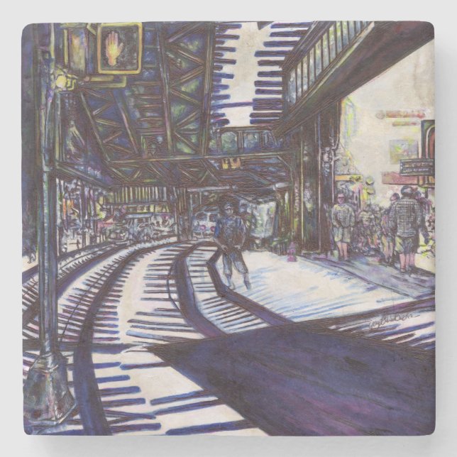 Att göra Piano-pianot mörkt Stenunderlägg (Framsidan)