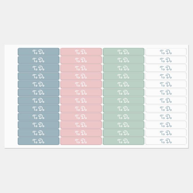 Att göra planeringsetiketter klistermärke (Ark)