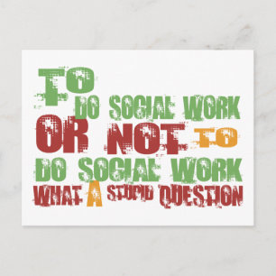 Att göra Social-arbete Vykort