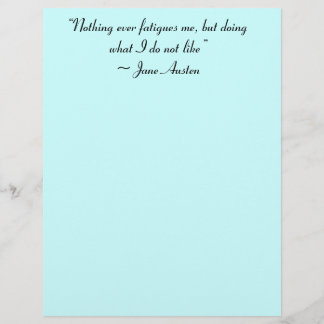 Att göra vad jag inte tycker om Jane Austen-citat