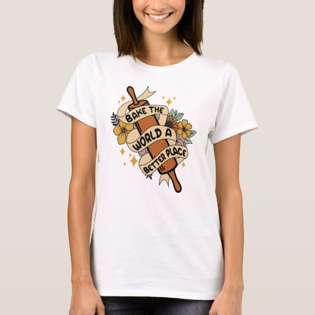 Att göra världen till en bättre Ställe-påfyllning T Shirt (Framsida)