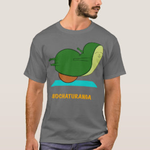 Att göra Yoga Pose med Avocado T Shirt