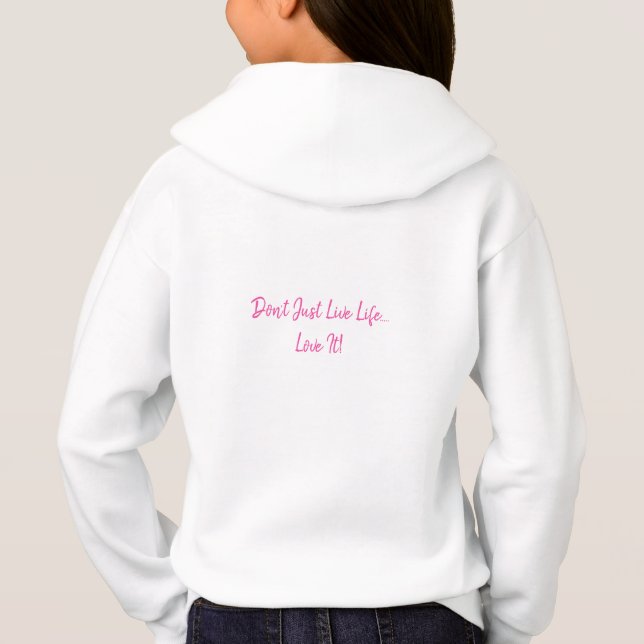 Att Greenwich Life Youth Girls'Hoodie T Shirt (Baksida)
