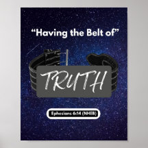 Att ha Bälte i sanning - 8 x 10 Poster
