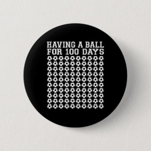 Att Ha En Byll I 100 Dagar Fotboll Sport 100 Dagar Knapp