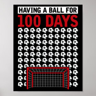 Att Ha En Födelsedag För 100 Skoldagar Fotboll 100 Poster