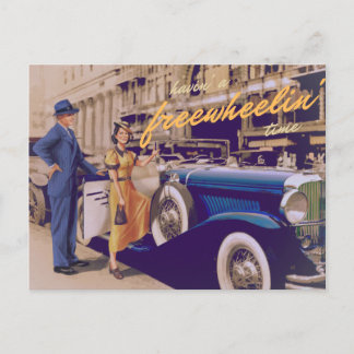 Att Ha En Frihjulande Tid Vykort