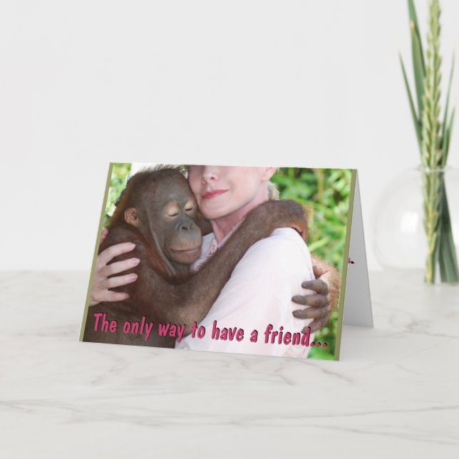 Att ha en vän tack kort (Framsida)