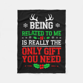 Att ha med mig att göra med min fantastiska julfam fleecefilt