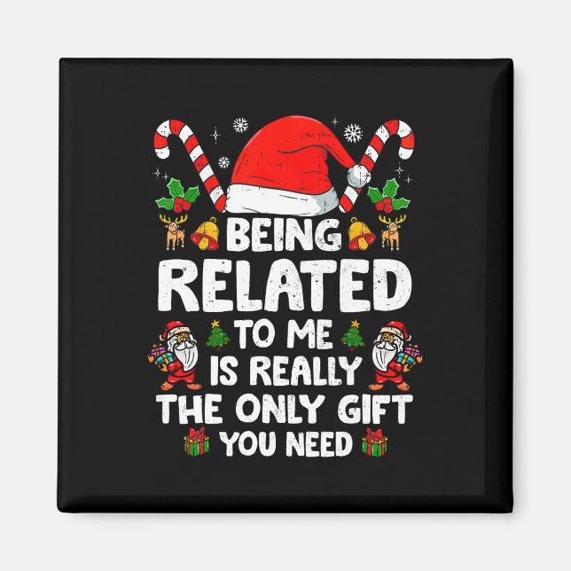 Att ha med mig att göra med min fantastiska julfam magnet (Framsidan)