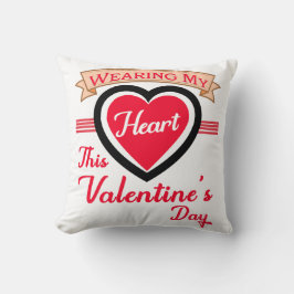 Att ha mitt hjärta på alla hjärtans dag - Cute-gåv Kudde