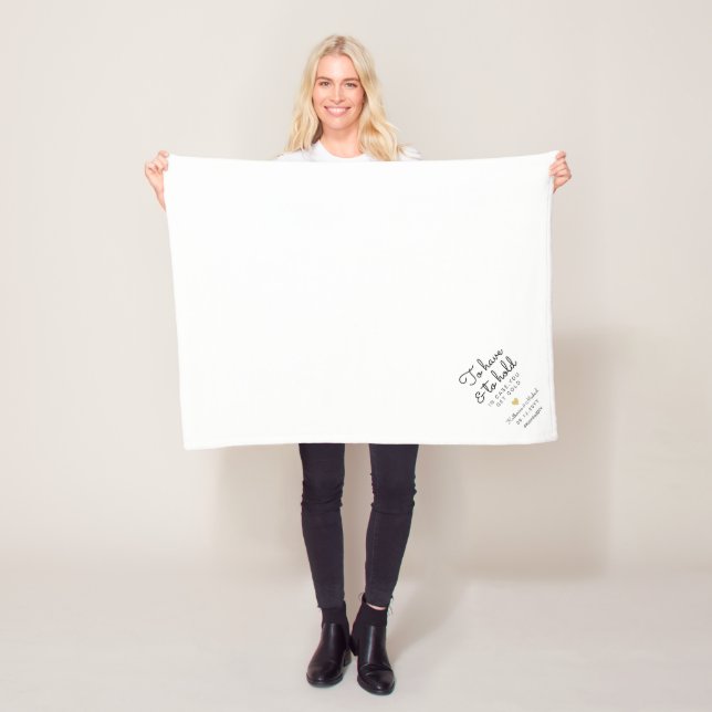 Att ha och behålla bröllopsfavoriter i Fleece Blan (På plats)