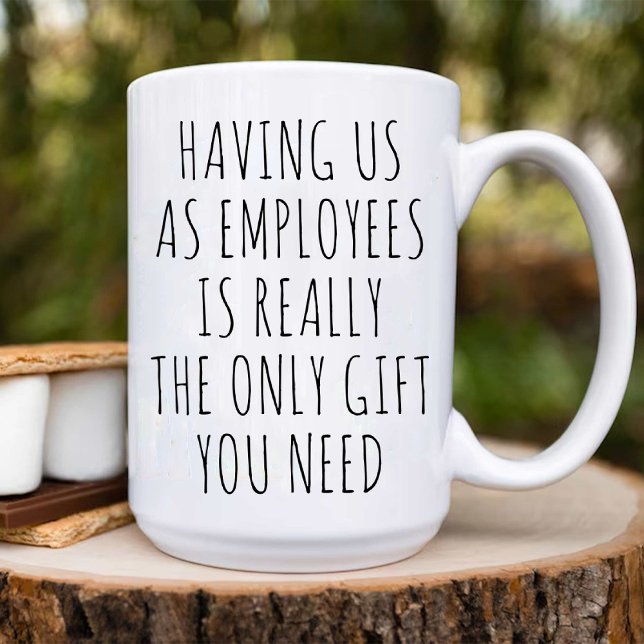 Att ha oss som anställda/roligt Office Party Kaffemugg (Having Us As Employees / funny Office Party Coffee Mug)