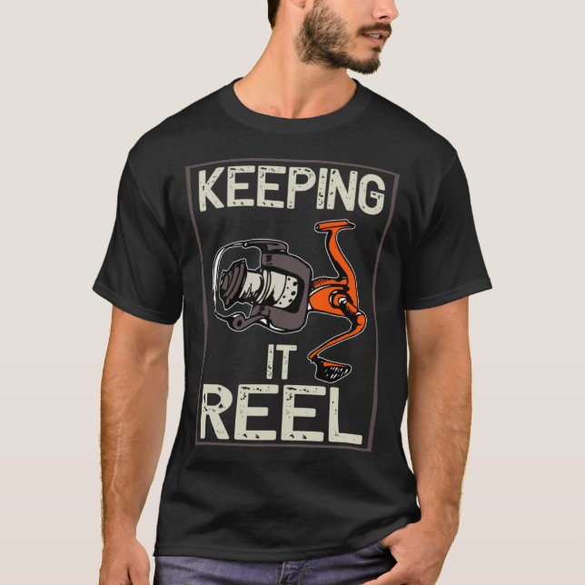 Att hålla det verkliga fisket t shirt (Framsida)
