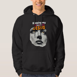 Att hålla mina ögon på JESUS - Kristet Hoodie