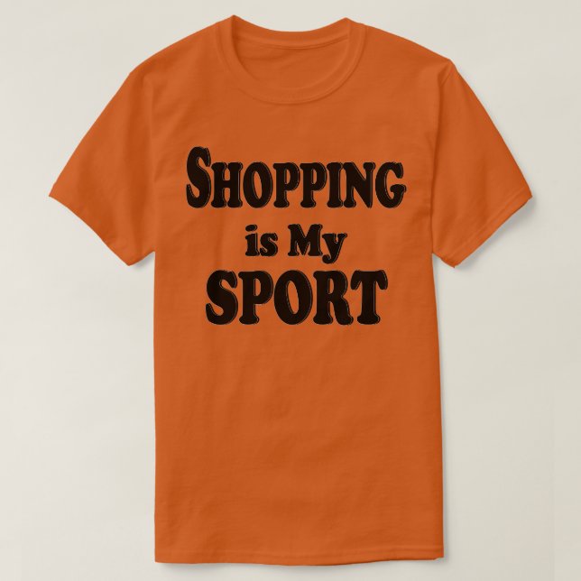 Att handla är min sport t shirt (Design framsida)
