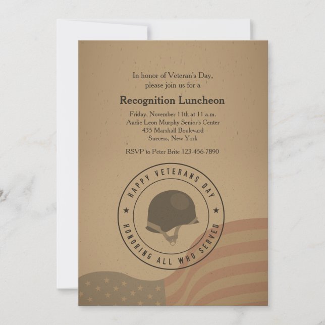 Att hedra alla som tjänade inbjudan (Framsida)