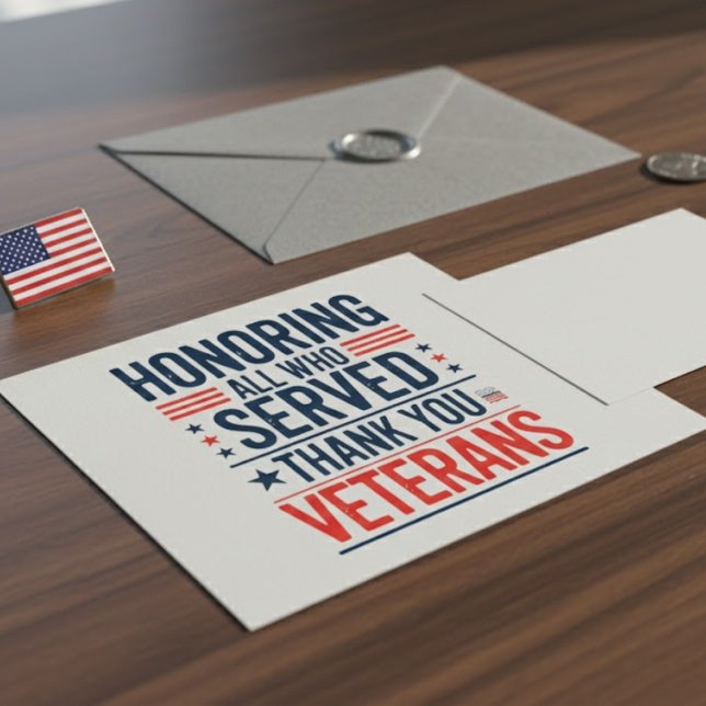 Att hedra alla som tjänade Tack Veterans Day Inbjudningar (Skapare uppladdad)