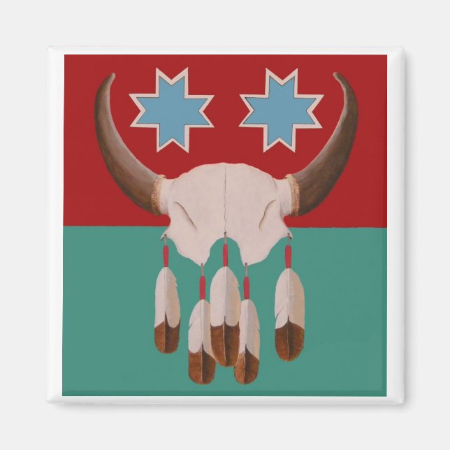 Att hedra Buffalo Spirit Magnet (Framsidan)