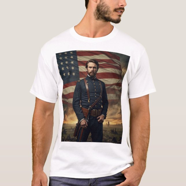 Att hedra de civila Krig Soldiers' Valor T Shirt (Framsida)